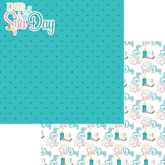 Just Fun Collection Spa Day 12 x 12 Double-Sided Scrapbook Paper by SSC Designs - 15 Pack