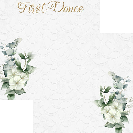 Love Always Collection First Dance 12 x 12 Double-Sided Scrapbook Paper by SSC Designs - 15 Pack