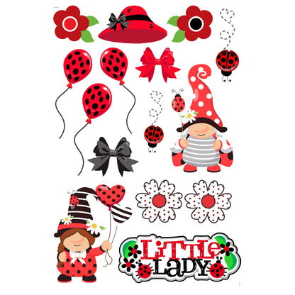 Ladybug Love Collection Laser Cut Ephemera Embellishments by SSC Designs - 3 Packs