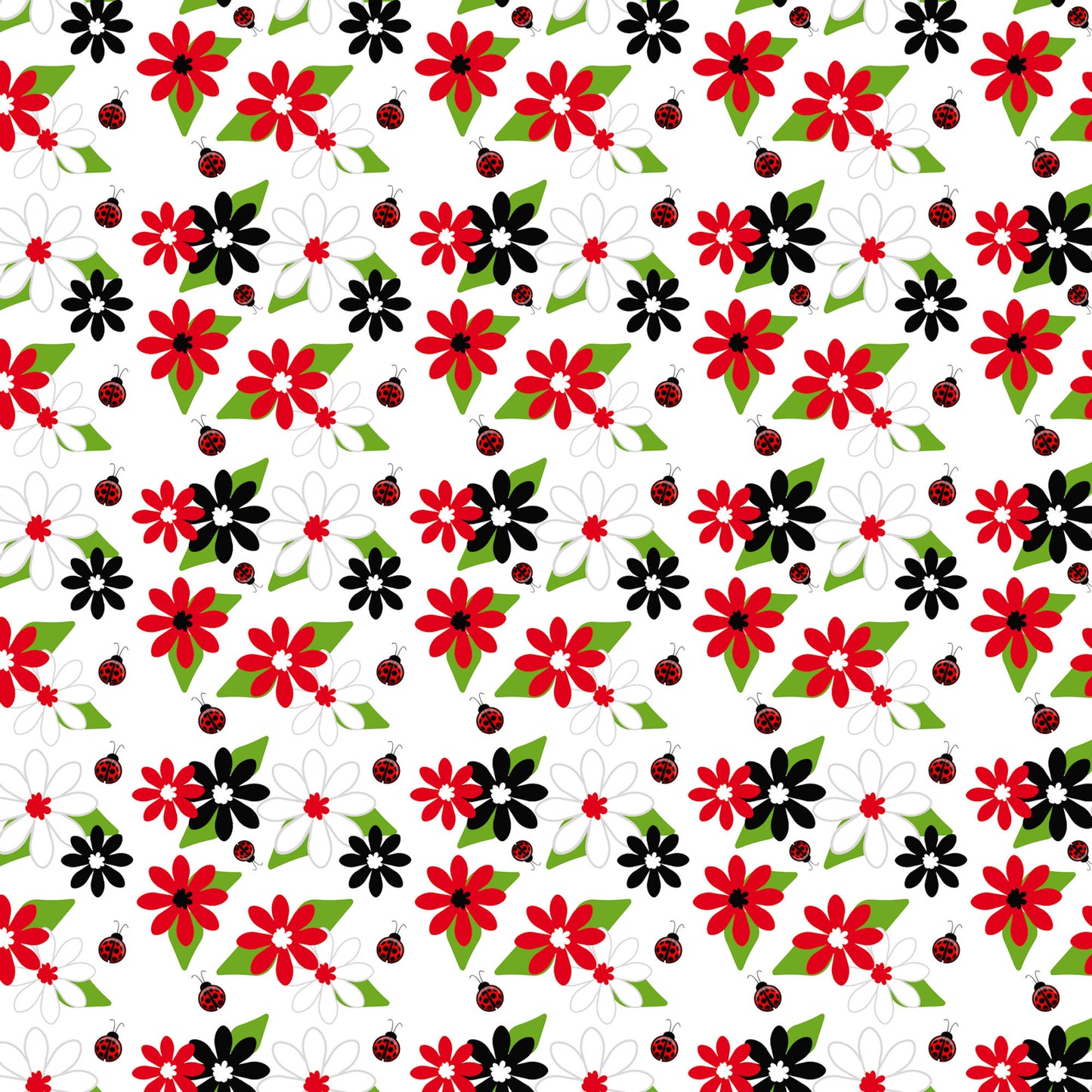 Ladybug Love Collection Perfect Plaid 12 x 12 Double-Sided Scrapbook Paper by SSC Designs - 15 Pack