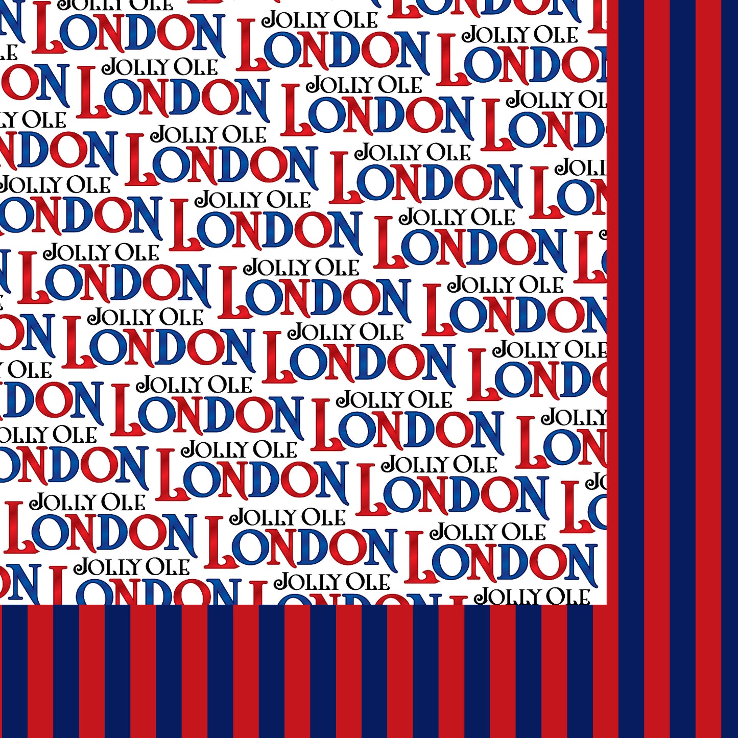 MNineDesign's Jolly Ole London Collection Jolly Ole London 12 x 12 Double-Sided Scrapbook Paper - 15 Pack