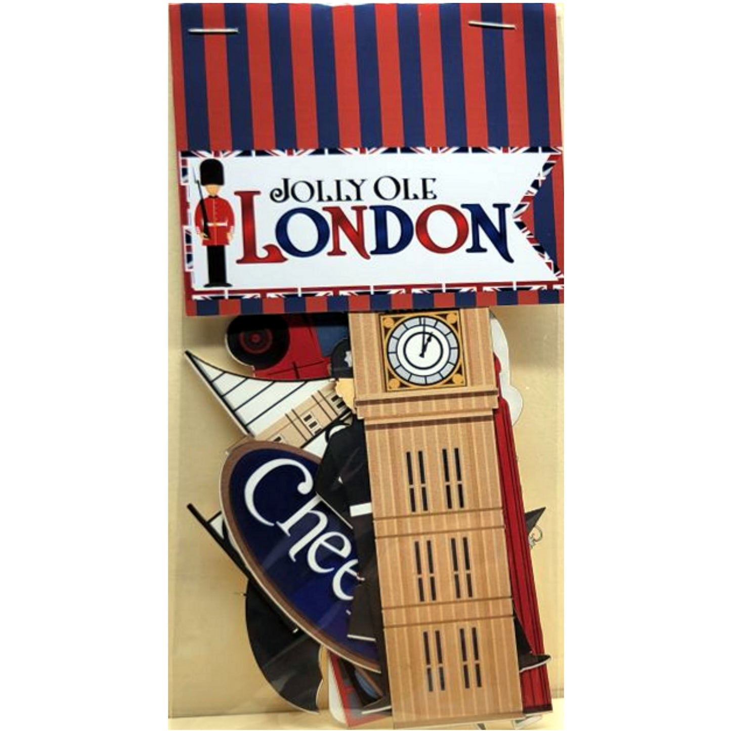 MNineDesign's Jolly Ole London Collection Laser Cut Ephemera Embellishments - 3 Packs