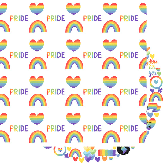 Love Wins Collection Pride & Peace 12 x 12 Double-Sided Scrapbook Paper - 15 Pack