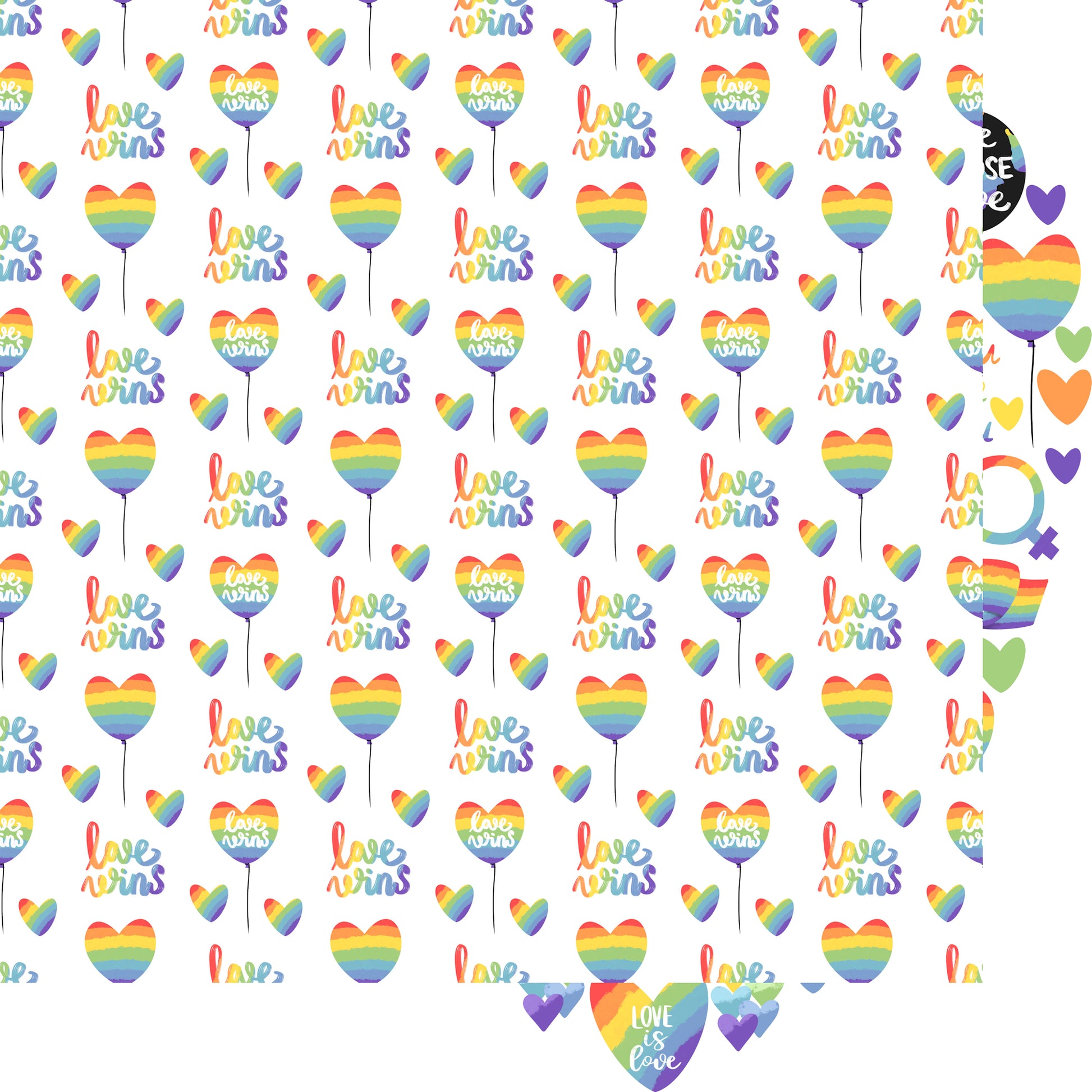 Love Wins Collection Love Wins 12 x 12 Double-Sided Scrapbook Paper - 15 Pack