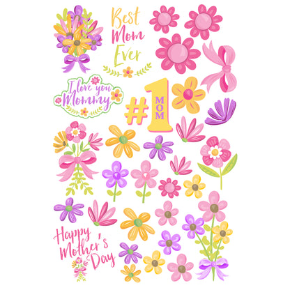 Mother's Day Collection Laser Cut Ephemera Embellishments by SSC Designs - 3 Packs