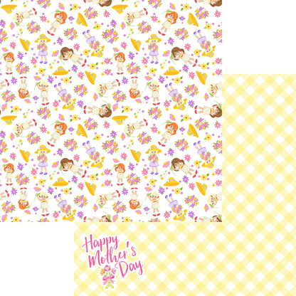 Mother's Day Collection Little Girl Love 12 x 12 Double-Sided Scrapbook Paper by SSC Designs - 15 Pack