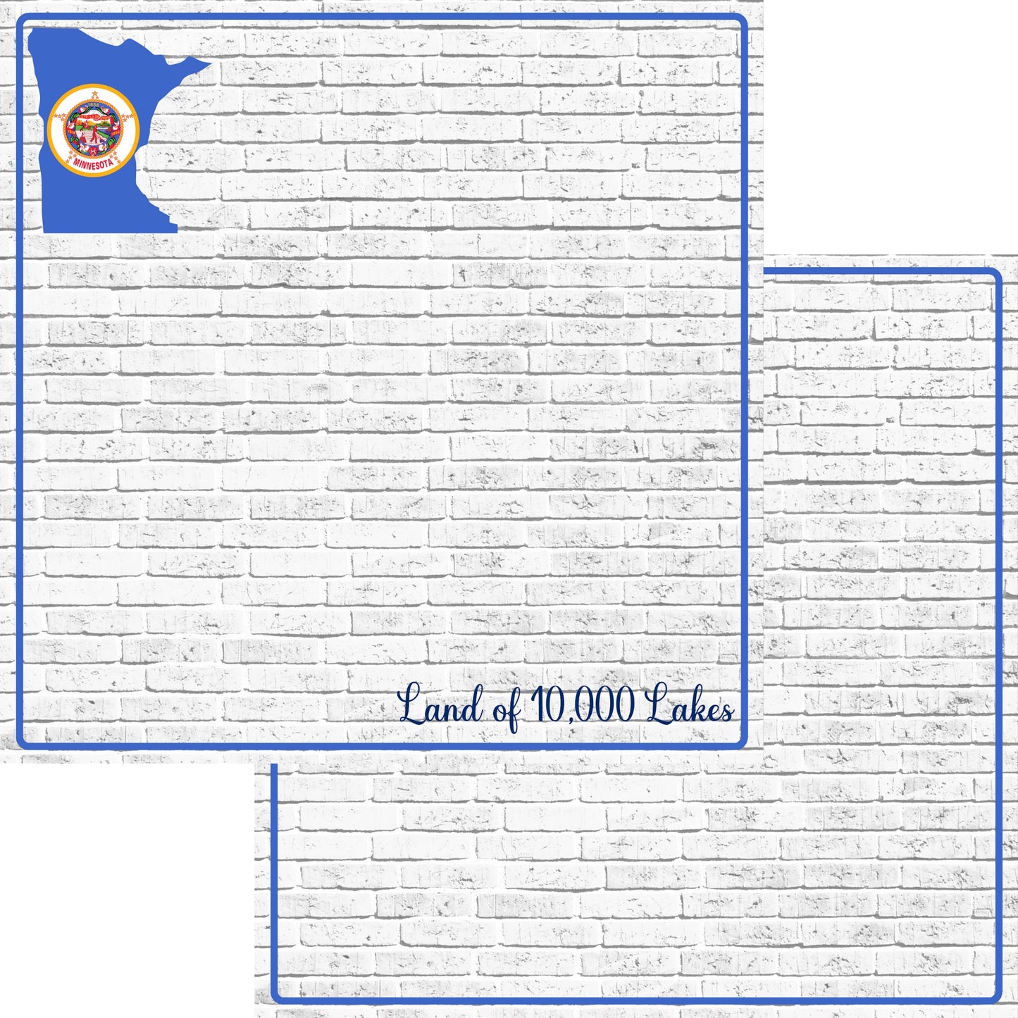 Fifty States Collection Minnesota 12 x 12 Double-Sided Scrapbook Paper by SSC Designs - 15 Pack