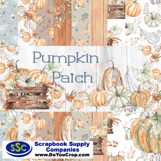 Pumpkin Patch Collection 12 x 12 Scrapbook Paper Pack & Embellishment Kit - 3 Kits