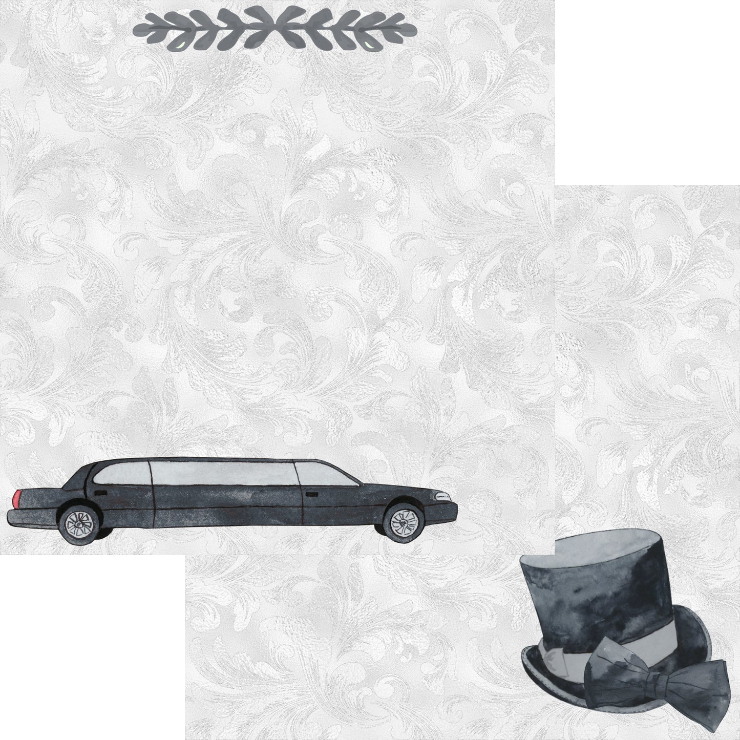 Prom Collection Limo Ride 12 x 12 Double-Sided Scrapbook Paper - 15 Pack