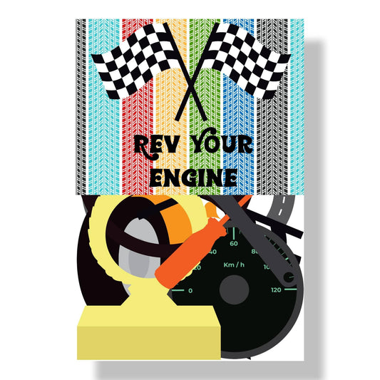 Rev Your Engine Collection Laser Cut Ephemera Embellishments by SSC Designs - 3 Packs