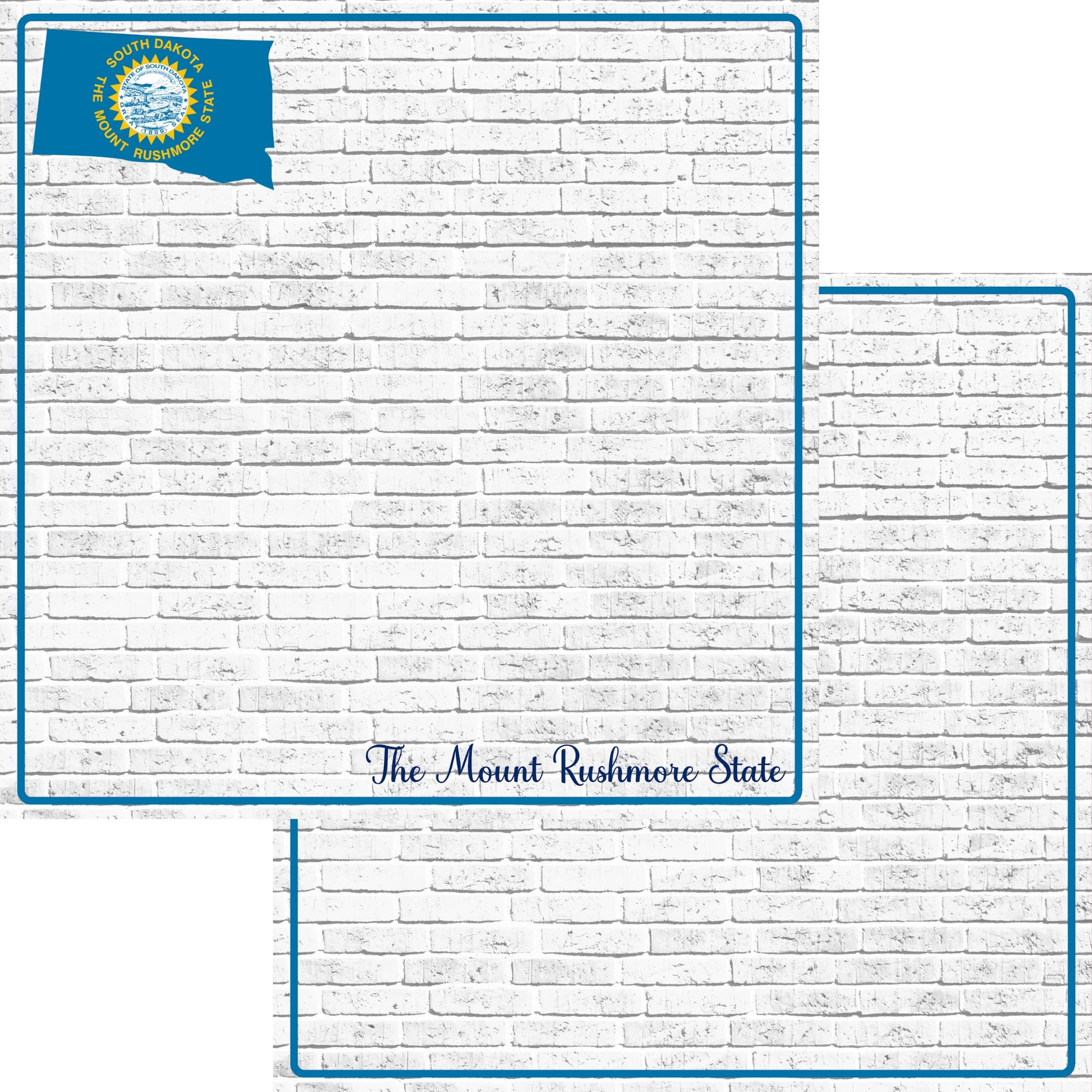 Fifty States Collection South Dakota 12 x 12 Double-Sided Scrapbook Paper by SSC Designs - 15 Pack