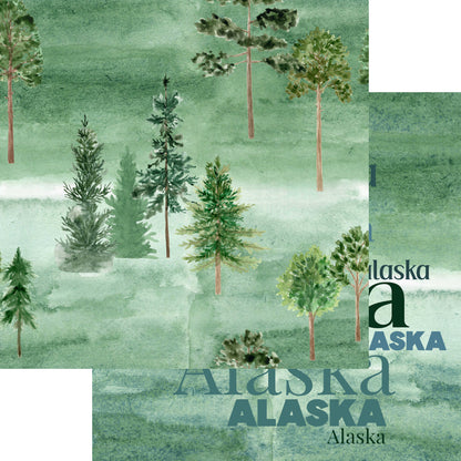 Alaskan Adventure Collection Last Frontier 12 x 12 Double-Sided Scrapbook Paper - 15 Pack