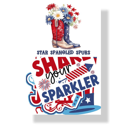 Star Spangled Spurs Collection Laser Cut Ephemera Embellishments by SSC Designs - 3 Packs