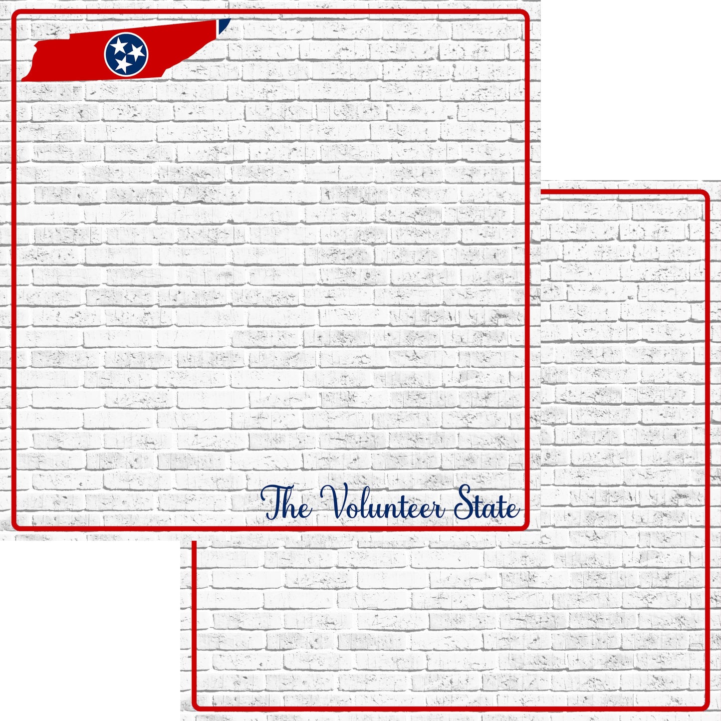 Fifty States Collection Tennessee 12 x 12 Double-Sided Scrapbook Paper by SSC Designs - 15 Pack