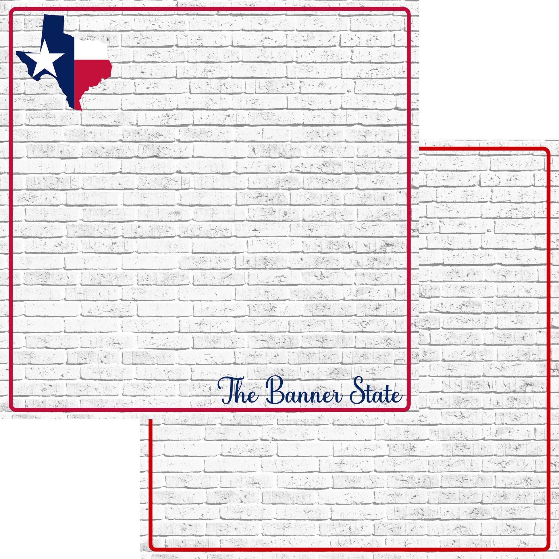 Fifty States Collection Texas 12 x 12 Double-Sided Scrapbook Paper by SSC Designs - 15 Pack