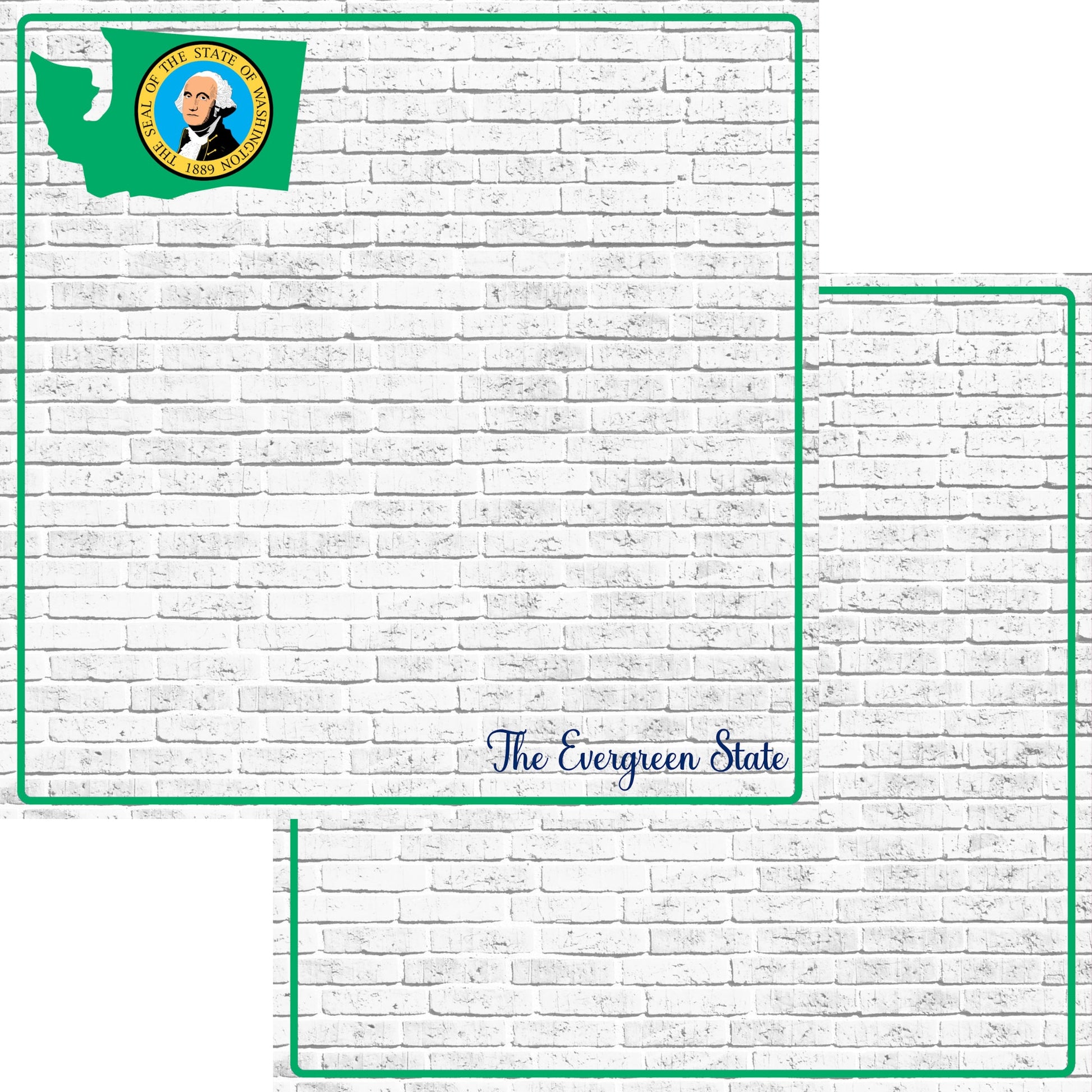 Fifty States Collection Washington 12 x 12 Double-Sided Scrapbook Paper by SSC Designs - 15 Pack